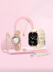 A58 Plus 6 IN 1 Smartwatch Set