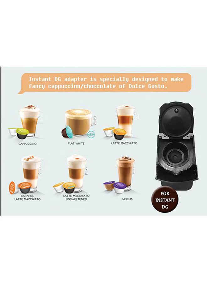 3-in-1 Espresso Coffee Machine – 1450W, 600ml Tank, Auto Shut-Off