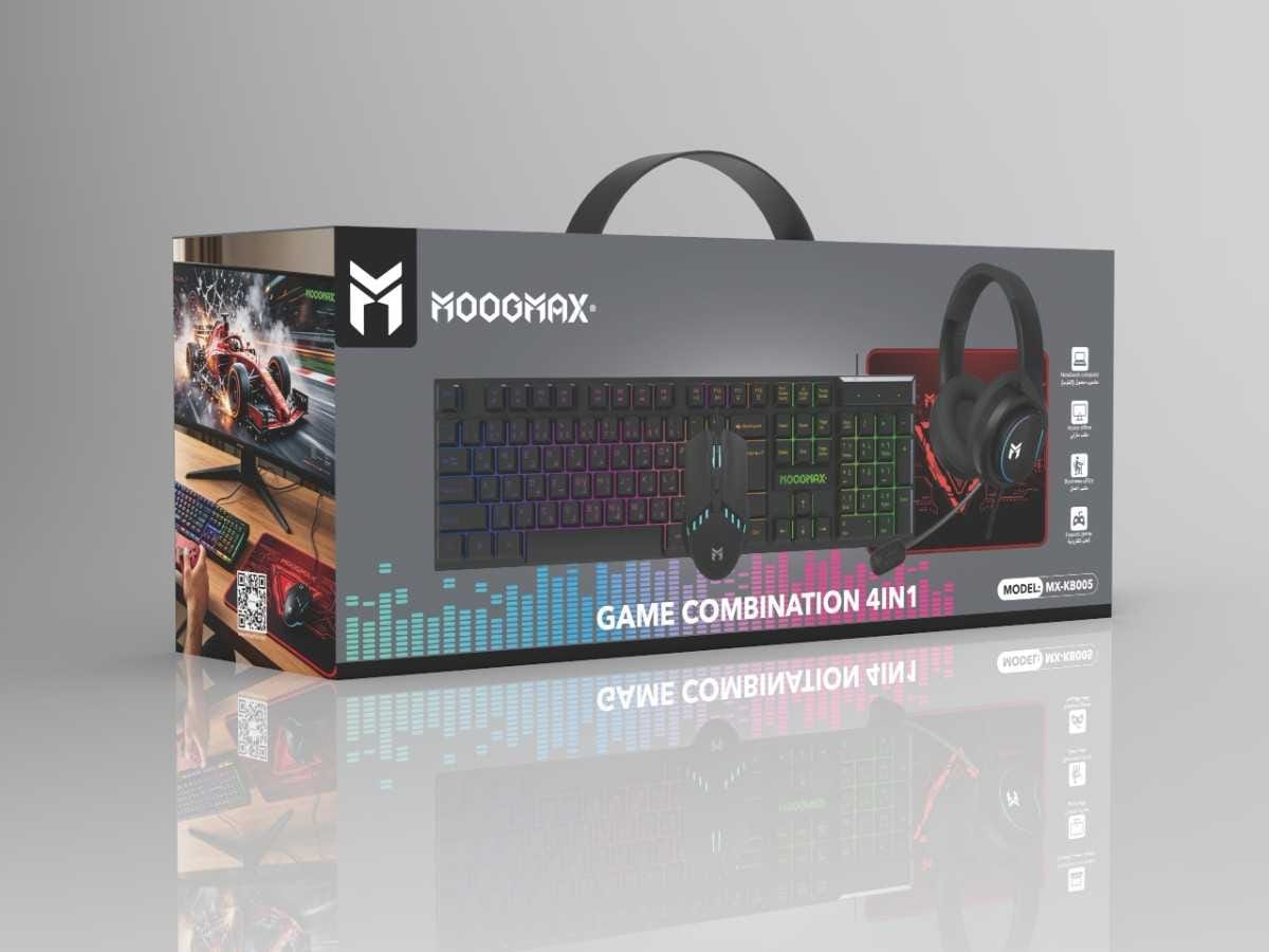 **4-in-1 Gaming Kit – RGB Keyboard, DPI Mouse, Headset & Mouse Pad**
