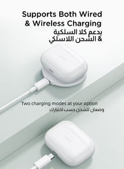 سماعات Joyroom JR-T03S Pro Max – بلوتوث 5.3، صوت Hi-Fi بجهير عميق، أبيض