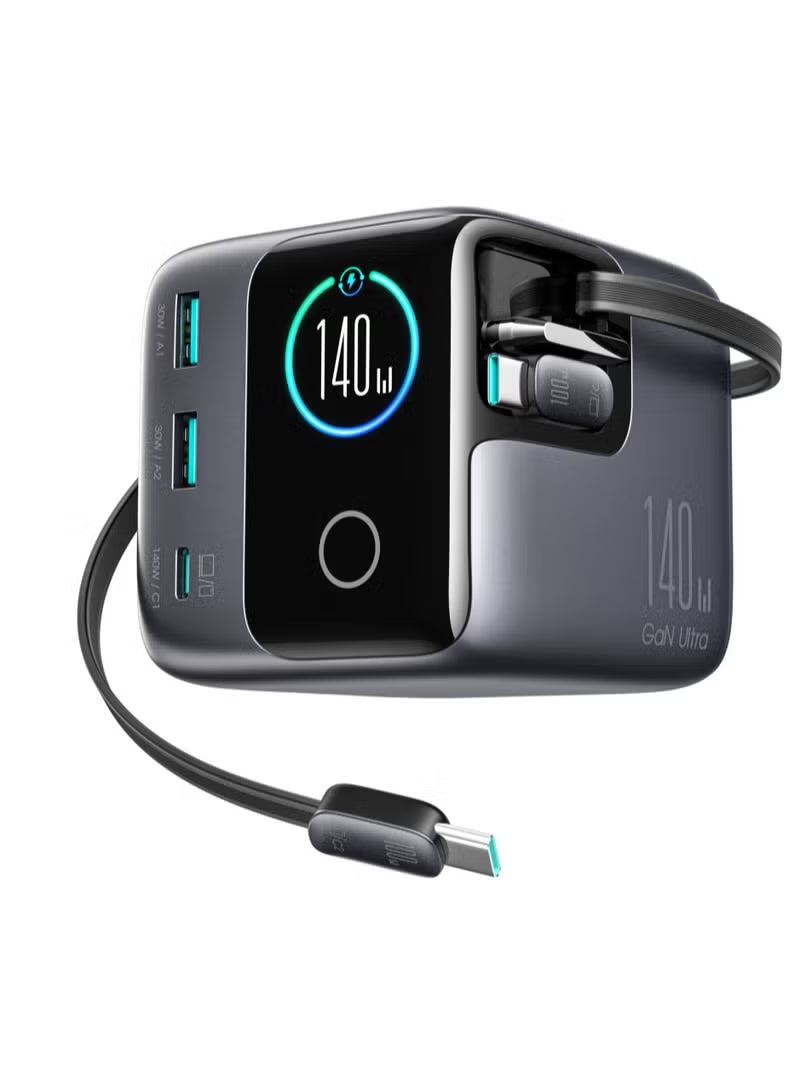 **140W GaN Desktop Charger – 5-Port Hub with Dual USB-C PD Fast Charging**