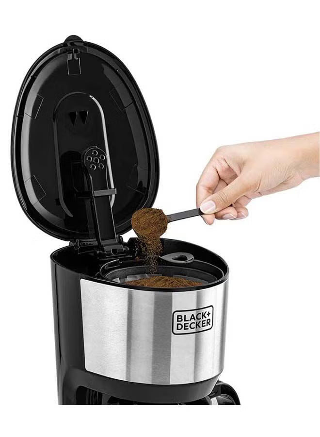**10-Cup Coffee Maker 1.25L – 750W Drip Machine with Auto Shut-Off**