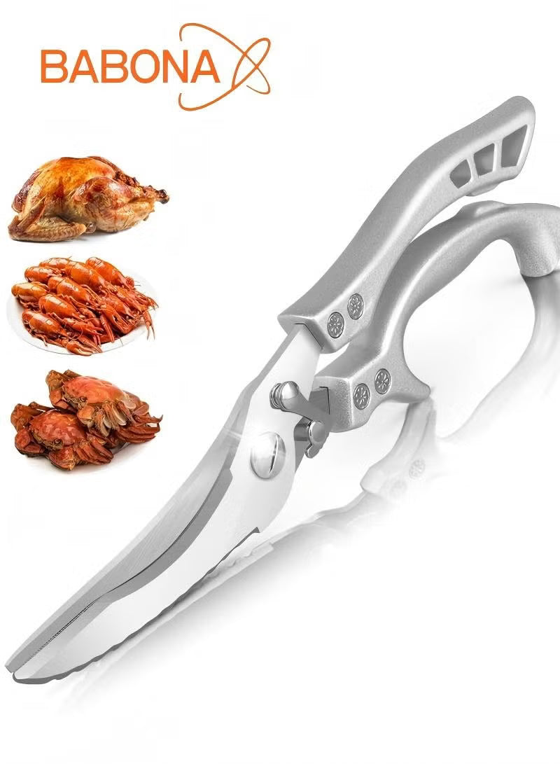 Heavy-Duty Poultry Shears – Stainless Steel Kitchen & Meat Scissors