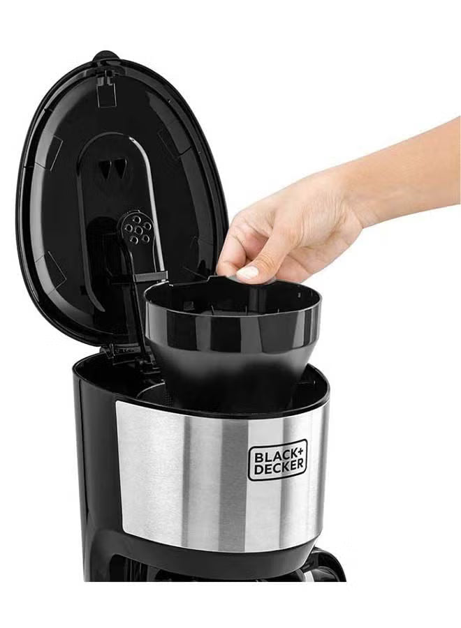 **10-Cup Coffee Maker 1.25L – 750W Drip Machine with Auto Shut-Off**