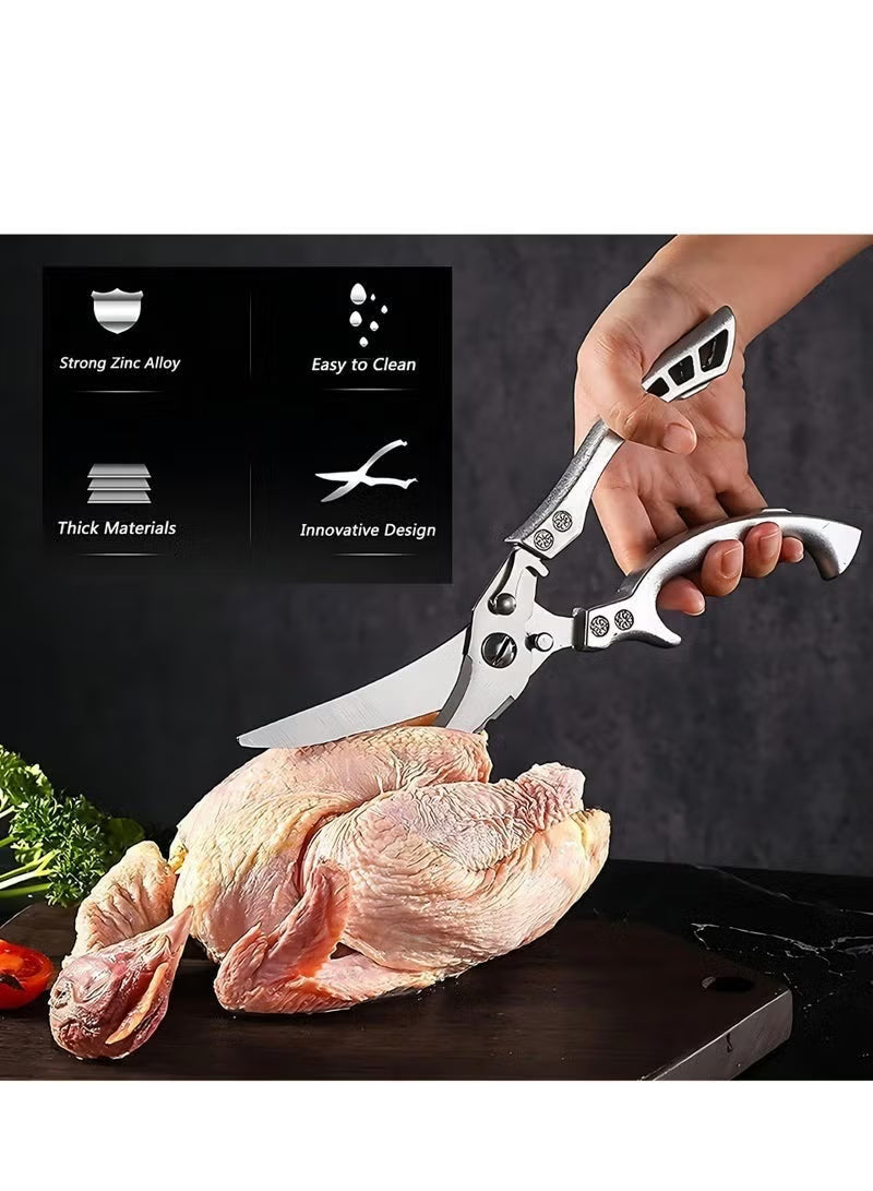 Heavy-Duty Poultry Shears – Stainless Steel Kitchen & Meat Scissors