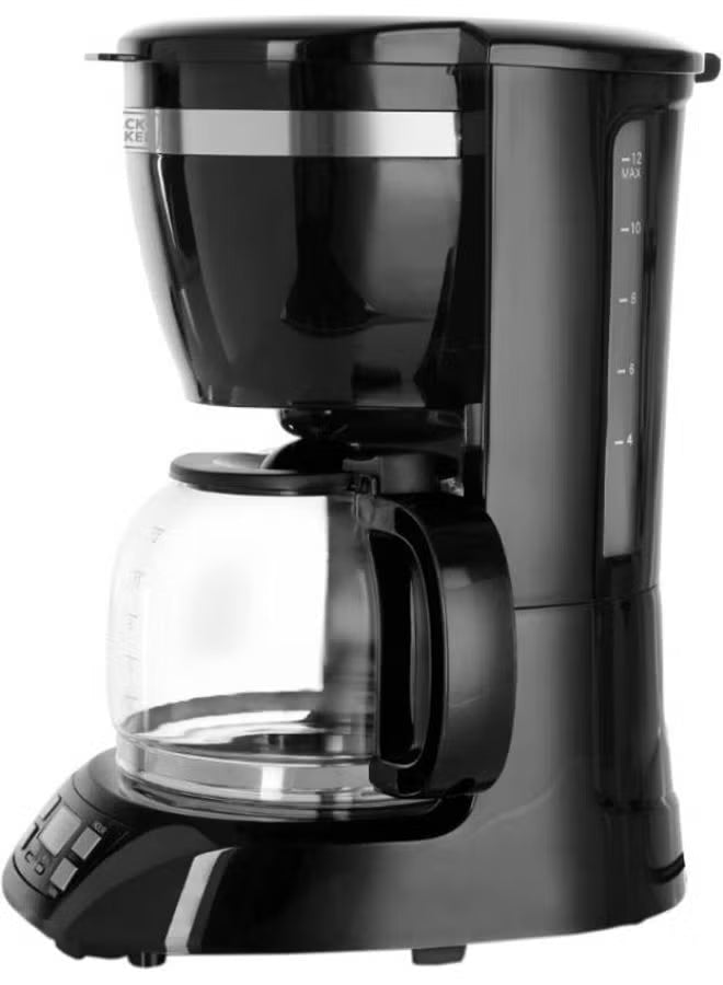 **10-Cup Coffee Maker 1.25L – 750W Drip Machine with Auto Shut-Off**