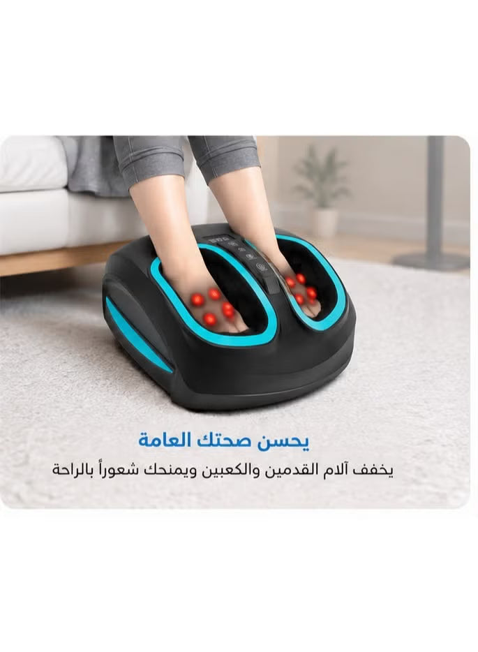 **Heated Foot Massager – Deep Kneading, Air Compression & Heat Therapy**