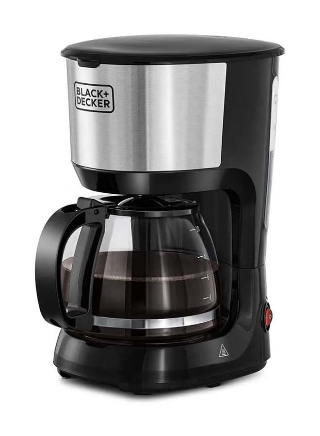 **10-Cup Coffee Maker 1.25L – 750W Drip Machine with Auto Shut-Off**