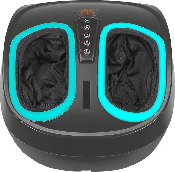 **Heated Foot Massager – Deep Kneading, Air Compression & Heat Therapy**