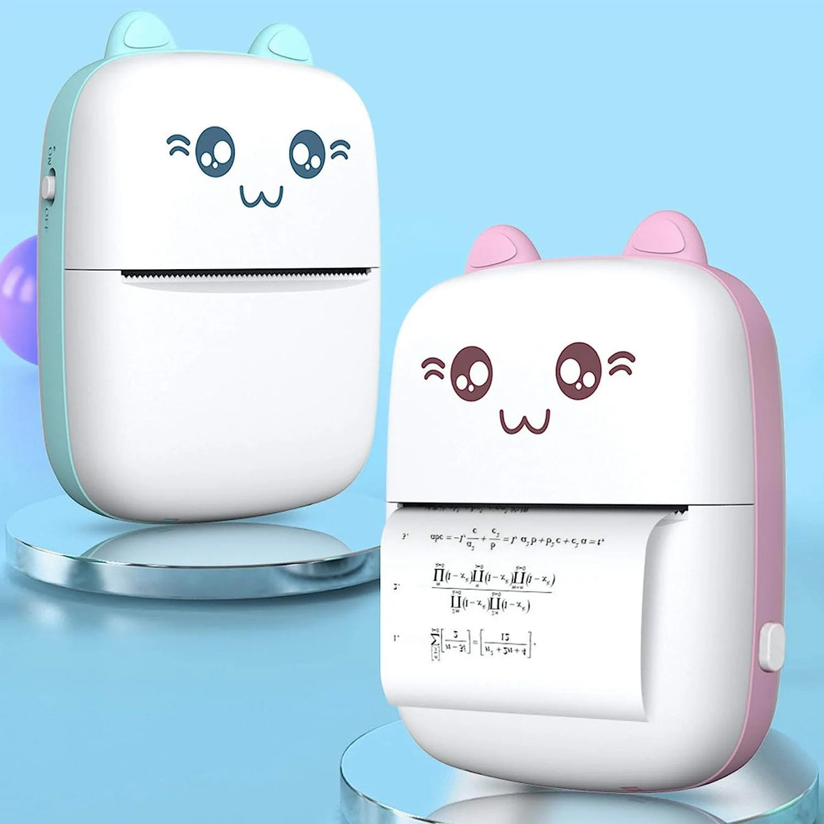 Portable Mini Pocket Printer Bluetooth Thermal – Wireless Photo, Notes, Labels & Sticker Printer for Kids, Students & Office Use