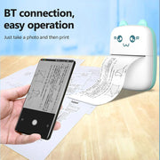 Portable Mini Pocket Printer Bluetooth Thermal – Wireless Photo, Notes, Labels & Sticker Printer for Kids, Students & Office Use