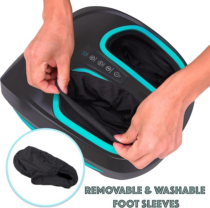 **Heated Foot Massager – Deep Kneading, Air Compression & Heat Therapy**