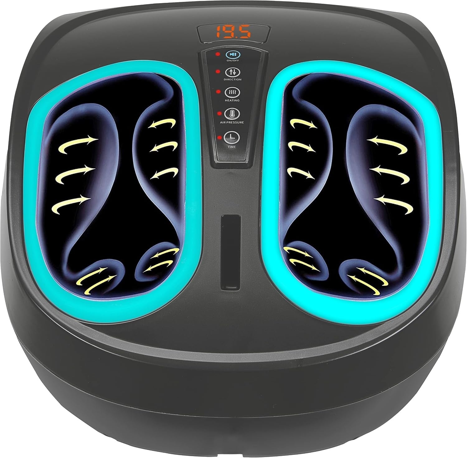 **Heated Foot Massager – Deep Kneading, Air Compression & Heat Therapy**