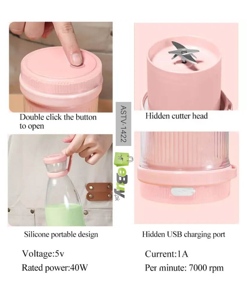 Mini Portable Juicer Blender – USB Rechargeable